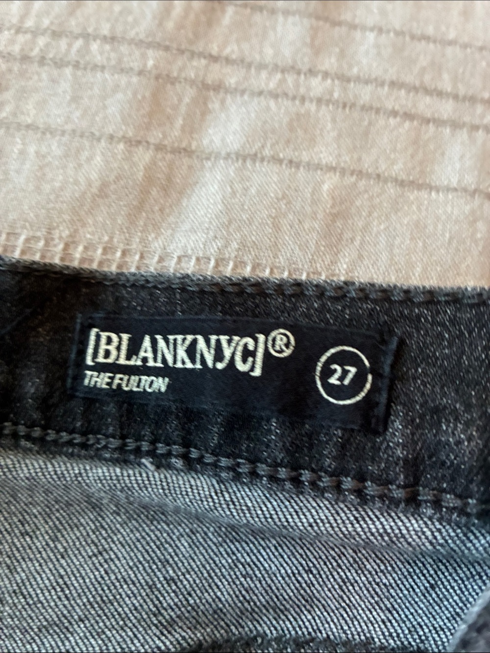Blank NYC Black Distressed Denim Jean Shorts - Picture 3 of 7